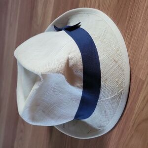 Ralph Lauren Fedora Hat - Natural/Blue